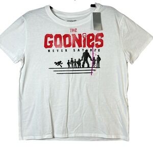 NWT Goonies Never Say Die Tshirt Size XXL White Graphic Unisex NWT